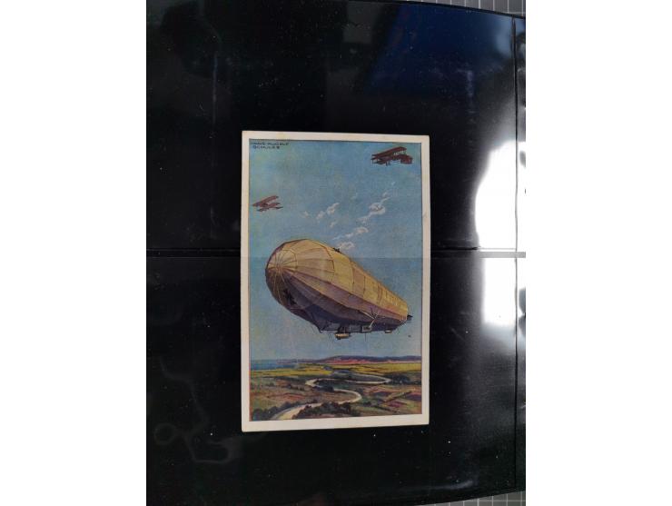 1908/39, umfangreiche Sammlung von 234 Belegen, viel Deutsches Reich (126 St.) mit Zeppelinbriefen/ Karten, Zeppelin-Ansichts