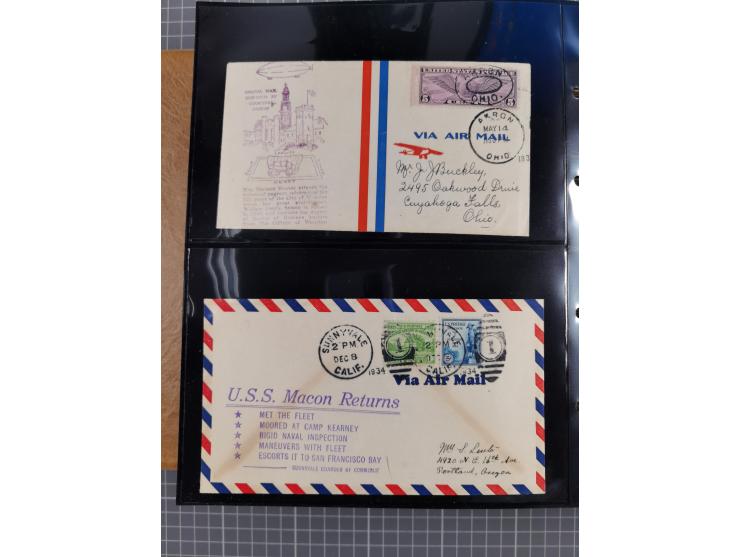 1908/39, umfangreiche Sammlung von 234 Belegen, viel Deutsches Reich (126 St.) mit Zeppelinbriefen/ Karten, Zeppelin-Ansichts