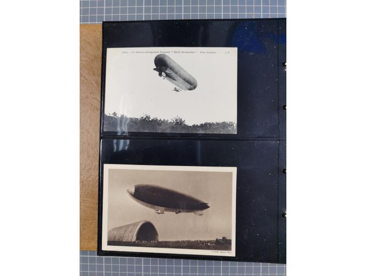 1908/39, umfangreiche Sammlung von 234 Belegen, viel Deutsches Reich (126 St.) mit Zeppelinbriefen/ Karten, Zeppelin-Ansichts