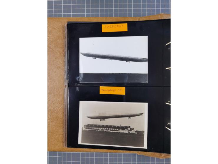 1908/39, umfangreiche Sammlung von 234 Belegen, viel Deutsches Reich (126 St.) mit Zeppelinbriefen/ Karten, Zeppelin-Ansichts