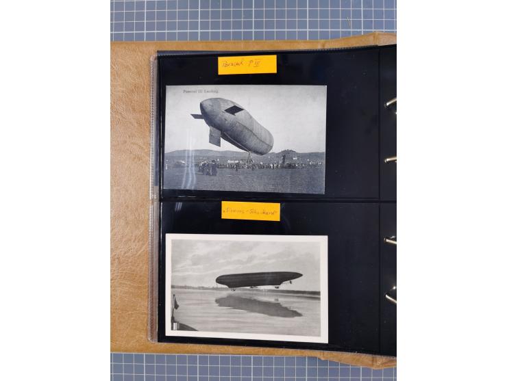 1908/39, umfangreiche Sammlung von 234 Belegen, viel Deutsches Reich (126 St.) mit Zeppelinbriefen/ Karten, Zeppelin-Ansichts