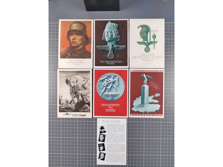 1936/43 (ca.), 20 Propaganda-bzw. Kriegskarten