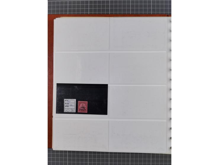 1900/39, Lagerbuch mit meist ungebrauchten/postfrischen Marken auf Steckkarten von D. Kolonien, Besetzung I. WK, Abstimmungsg