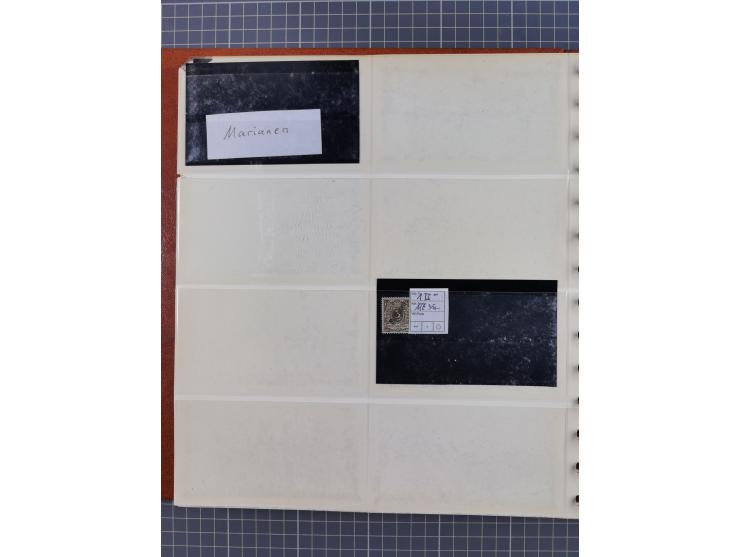 1900/39, Lagerbuch mit meist ungebrauchten/postfrischen Marken auf Steckkarten von D. Kolonien, Besetzung I. WK, Abstimmungsg