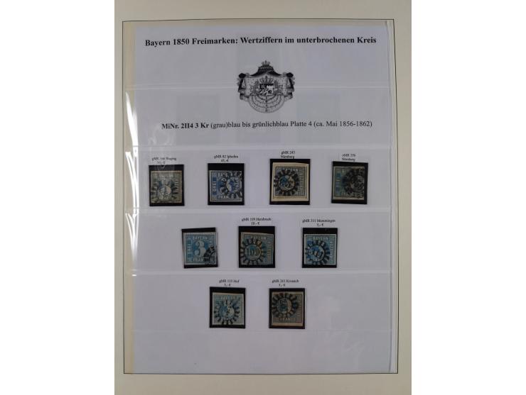 1849/1975, gestempelte Sammlung und 23 Briefe, ab Mi.-Nr. 1IIa breitrandig (FA Sem BPP), ferner 4I im waagerechten Paar, 3II,