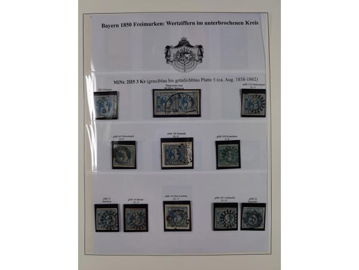 1849/1975, gestempelte Sammlung und 23 Briefe, ab Mi.-Nr. 1IIa breitrandig (FA Sem BPP), ferner 4I im waagerechten Paar, 3II,