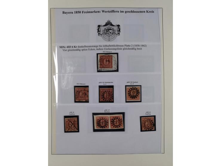 1849/1975, gestempelte Sammlung und 23 Briefe, ab Mi.-Nr. 1IIa breitrandig (FA Sem BPP), ferner 4I im waagerechten Paar, 3II,