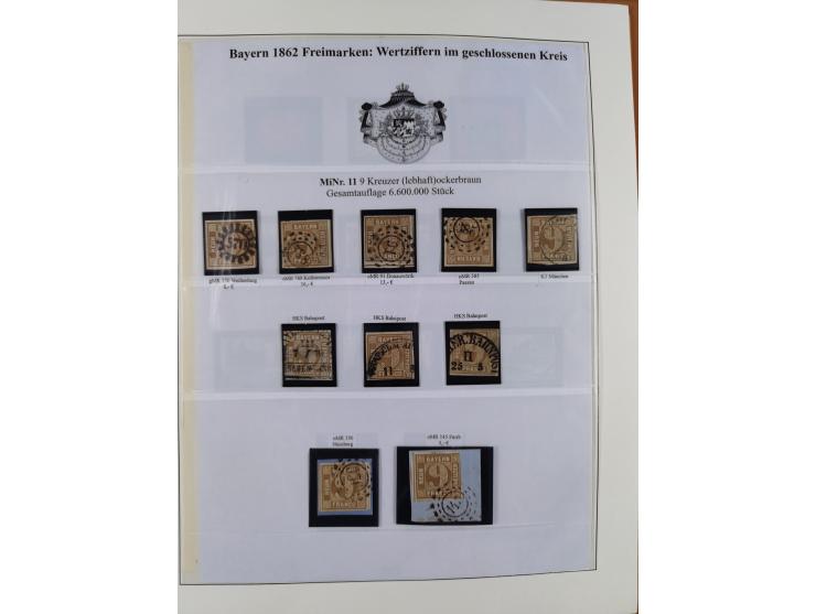 1849/1975, gestempelte Sammlung und 23 Briefe, ab Mi.-Nr. 1IIa breitrandig (FA Sem BPP), ferner 4I im waagerechten Paar, 3II,