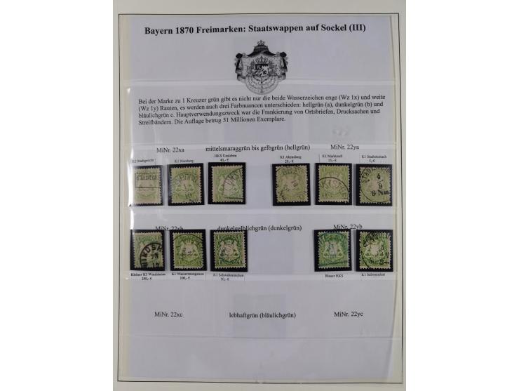 1849/1975, gestempelte Sammlung und 23 Briefe, ab Mi.-Nr. 1IIa breitrandig (FA Sem BPP), ferner 4I im waagerechten Paar, 3II,