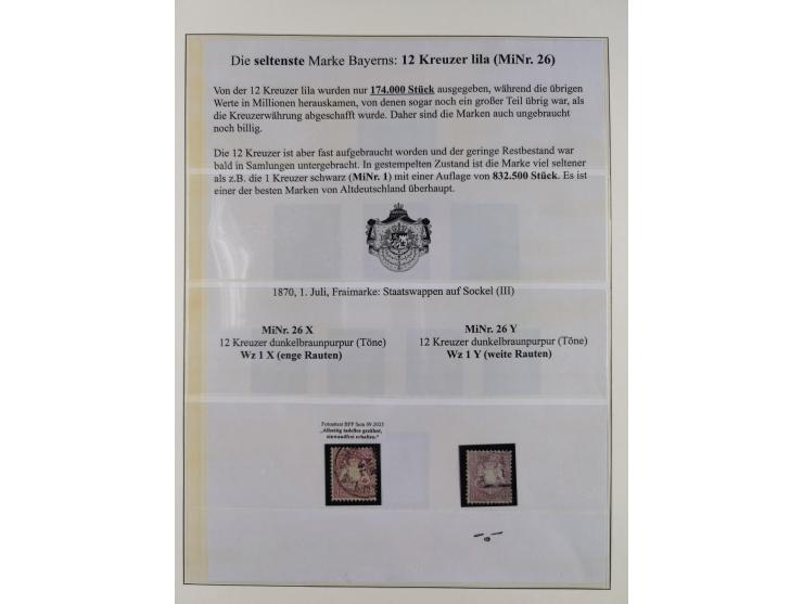 1849/1975, gestempelte Sammlung und 23 Briefe, ab Mi.-Nr. 1IIa breitrandig (FA Sem BPP), ferner 4I im waagerechten Paar, 3II,