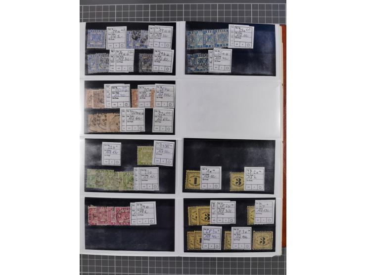 Baden bis Württemberg, meist ungebrauchter und gestempelter Bestand auf kleinen Steckkarten im Album, sauber sortiert in Meng