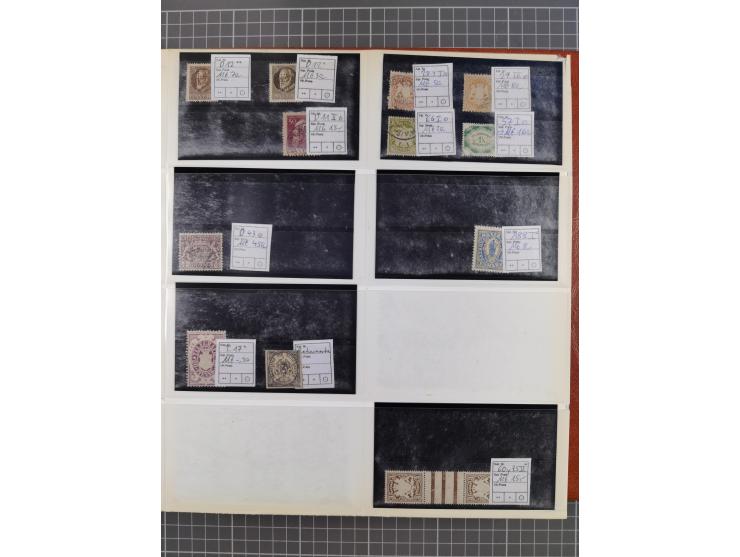 Baden bis Württemberg, meist ungebrauchter und gestempelter Bestand auf kleinen Steckkarten im Album, sauber sortiert in Meng