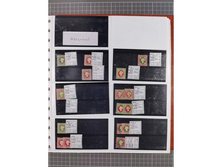 Baden bis Württemberg, meist ungebrauchter und gestempelter Bestand auf kleinen Steckkarten im Album, sauber sortiert in Meng