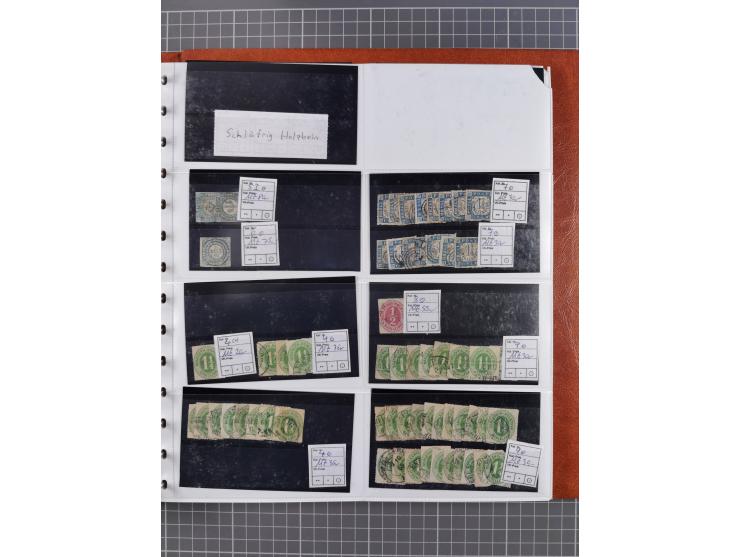 Baden bis Württemberg, meist ungebrauchter und gestempelter Bestand auf kleinen Steckkarten im Album, sauber sortiert in Meng