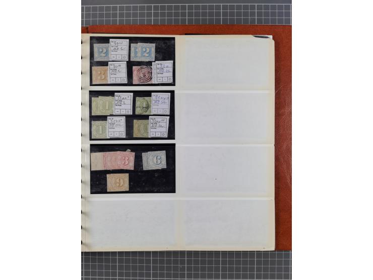 Baden bis Württemberg, meist ungebrauchter und gestempelter Bestand auf kleinen Steckkarten im Album, sauber sortiert in Meng