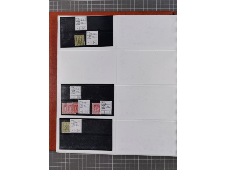 Baden bis Württemberg, meist ungebrauchter und gestempelter Bestand auf kleinen Steckkarten im Album, sauber sortiert in Meng