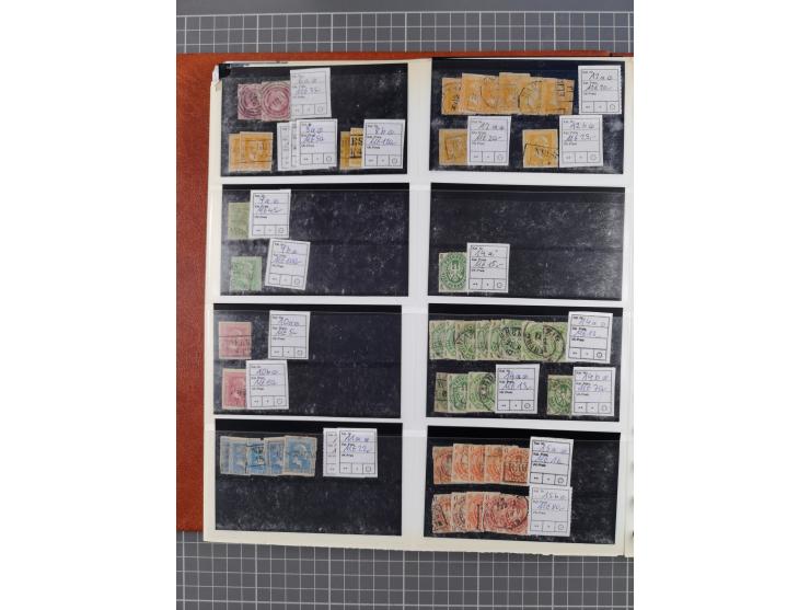 Baden bis Württemberg, meist ungebrauchter und gestempelter Bestand auf kleinen Steckkarten im Album, sauber sortiert in Meng