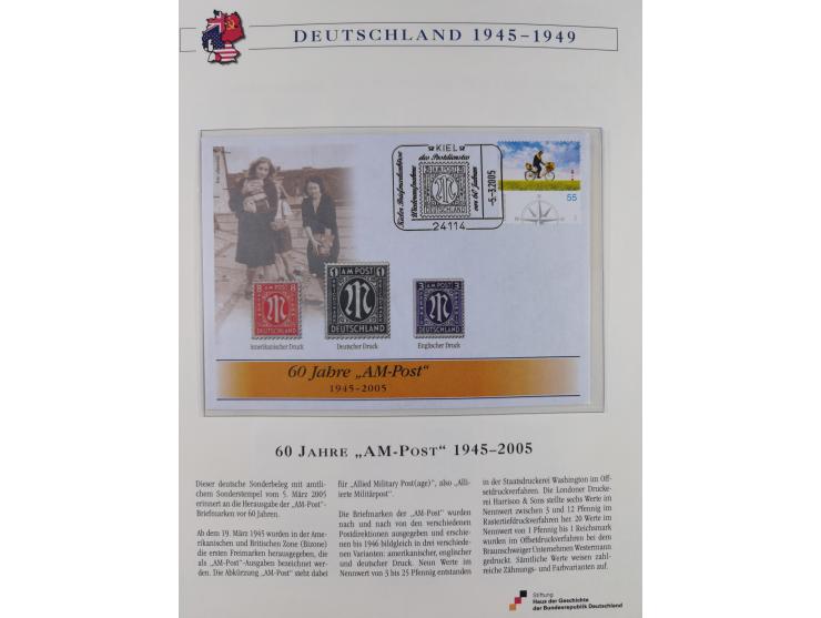 1945/53, ungebrauchte und postfrische Sammlung Zonen mit besseren und kpl. Ausgaben. Dabei u.a. Frz. Zone in den Hauptnummern