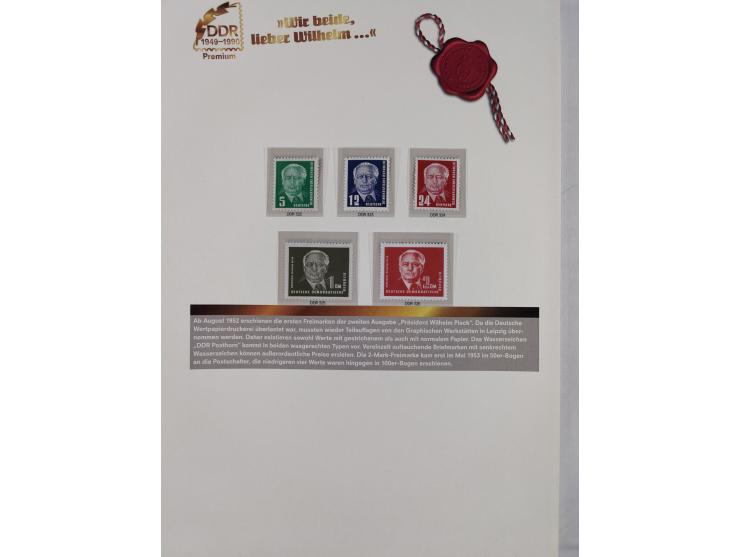 1945/53, ungebrauchte und postfrische Sammlung Zonen mit besseren und kpl. Ausgaben. Dabei u.a. Frz. Zone in den Hauptnummern