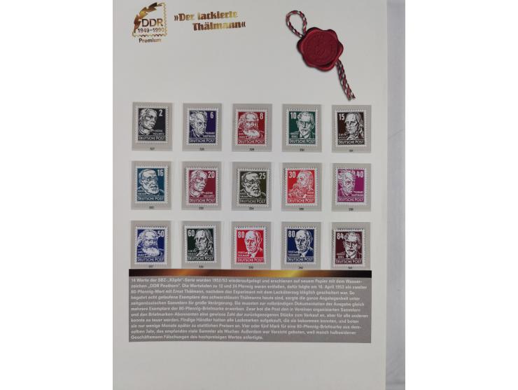 1945/53, ungebrauchte und postfrische Sammlung Zonen mit besseren und kpl. Ausgaben. Dabei u.a. Frz. Zone in den Hauptnummern