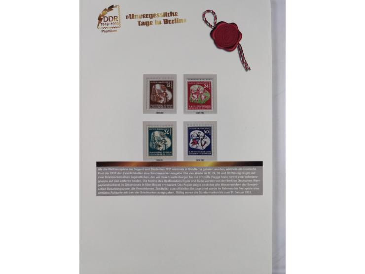 1945/53, ungebrauchte und postfrische Sammlung Zonen mit besseren und kpl. Ausgaben. Dabei u.a. Frz. Zone in den Hauptnummern