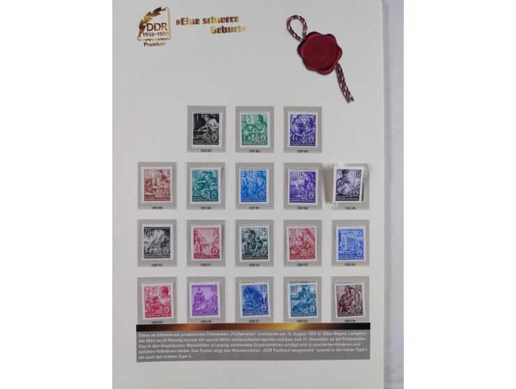 1945/53, ungebrauchte und postfrische Sammlung Zonen mit besseren und kpl. Ausgaben. Dabei u.a. Frz. Zone in den Hauptnummern