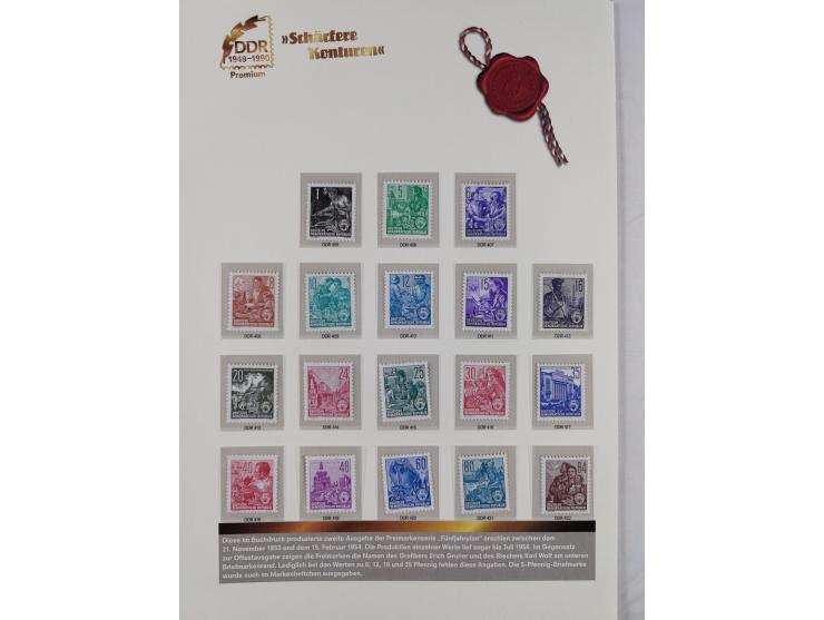 1945/53, ungebrauchte und postfrische Sammlung Zonen mit besseren und kpl. Ausgaben. Dabei u.a. Frz. Zone in den Hauptnummern