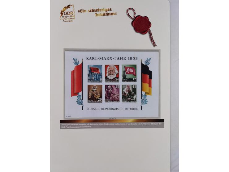 1945/53, ungebrauchte und postfrische Sammlung Zonen mit besseren und kpl. Ausgaben. Dabei u.a. Frz. Zone in den Hauptnummern