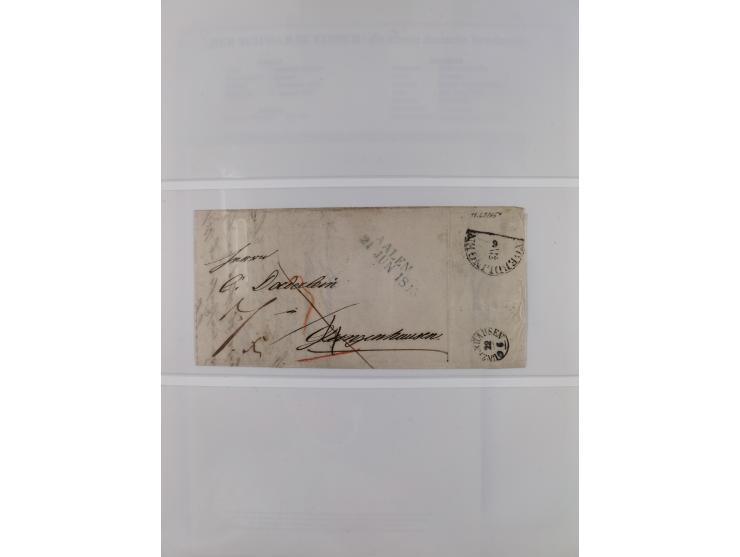 1849/1920, meist gestempelte Sammlung und 18 Briefe und Karten, ab Mi.-Nr. 1Ia, 1Ia PF X, 1IIa (2), 1Ia PF VII auf Brief, 3-7