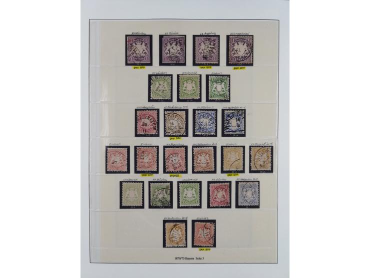 1849/1920, meist gestempelte Sammlung und 18 Briefe und Karten, ab Mi.-Nr. 1Ia, 1Ia PF X, 1IIa (2), 1Ia PF VII auf Brief, 3-7