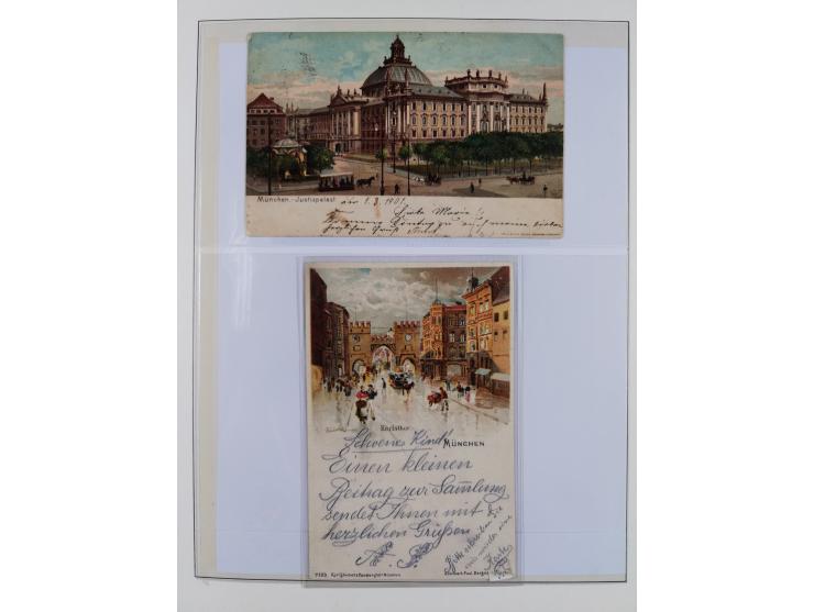 1849/1920, meist gestempelte Sammlung und 18 Briefe und Karten, ab Mi.-Nr. 1Ia, 1Ia PF X, 1IIa (2), 1Ia PF VII auf Brief, 3-7