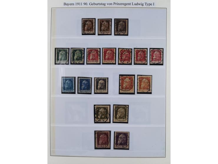 1849/1920, meist gestempelte Sammlung und 18 Briefe und Karten, ab Mi.-Nr. 1Ia, 1Ia PF X, 1IIa (2), 1Ia PF VII auf Brief, 3-7