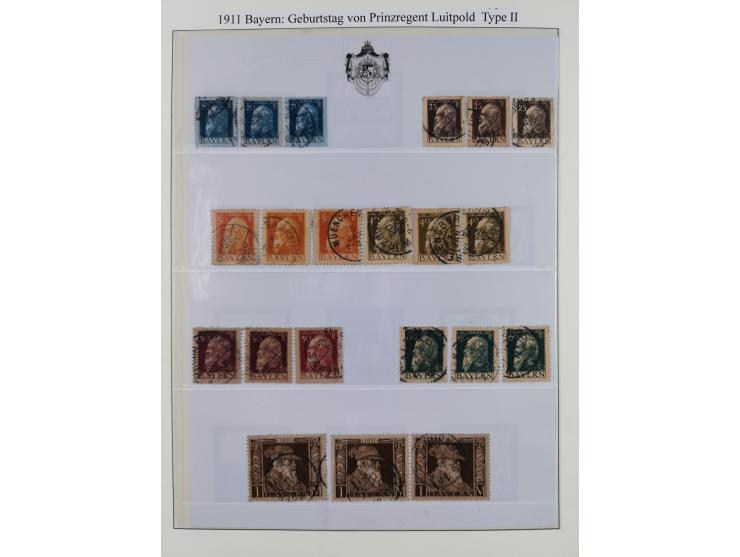 1849/1920, meist gestempelte Sammlung und 18 Briefe und Karten, ab Mi.-Nr. 1Ia, 1Ia PF X, 1IIa (2), 1Ia PF VII auf Brief, 3-7