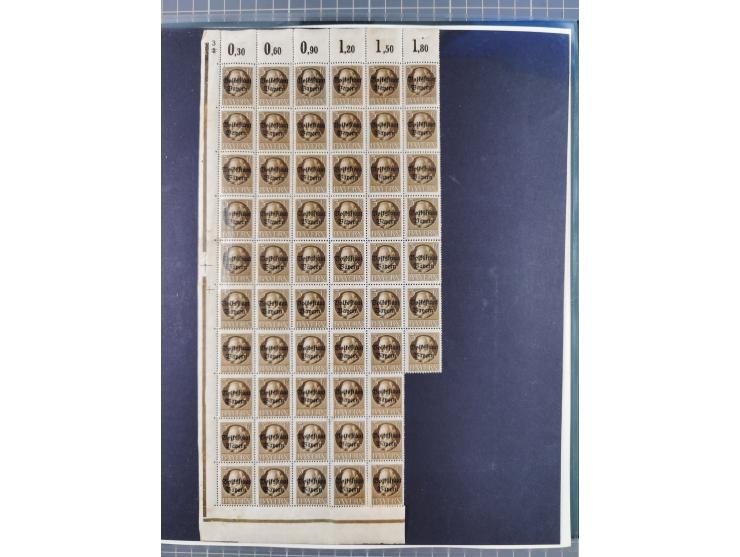 1849/1920, meist gestempelte Sammlung und 18 Briefe und Karten, ab Mi.-Nr. 1Ia, 1Ia PF X, 1IIa (2), 1Ia PF VII auf Brief, 3-7