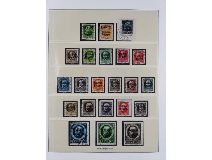 1849/1920, meist gestempelte Sammlung und 18 Briefe und Karten, ab Mi.-Nr. 1Ia, 1Ia PF X, 1IIa (2), 1Ia PF VII auf Brief, 3-7