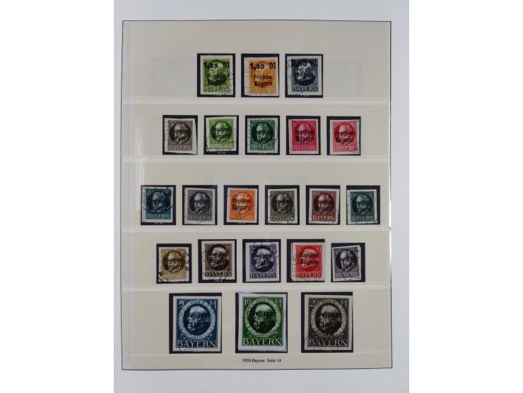 1849/1920, meist gestempelte Sammlung und 18 Briefe und Karten, ab Mi.-Nr. 1Ia, 1Ia PF X, 1IIa (2), 1Ia PF VII auf Brief, 3-7