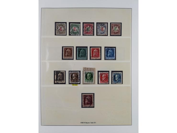 1849/1920, meist gestempelte Sammlung und 18 Briefe und Karten, ab Mi.-Nr. 1Ia, 1Ia PF X, 1IIa (2), 1Ia PF VII auf Brief, 3-7