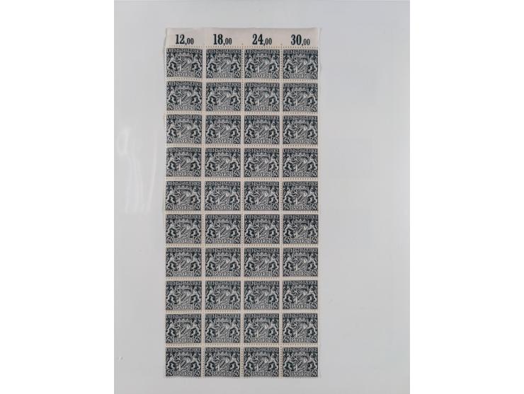 1849/1920, meist gestempelte Sammlung und 18 Briefe und Karten, ab Mi.-Nr. 1Ia, 1Ia PF X, 1IIa (2), 1Ia PF VII auf Brief, 3-7