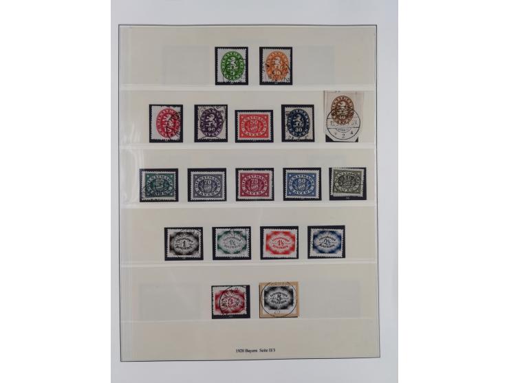 1849/1920, meist gestempelte Sammlung und 18 Briefe und Karten, ab Mi.-Nr. 1Ia, 1Ia PF X, 1IIa (2), 1Ia PF VII auf Brief, 3-7