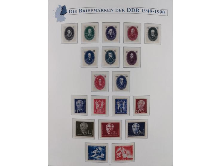 1949/67, in den Hauptnummern kpl. postfrische Sammlung, dabei Mi.-Nr. 327-341 kpl. signiert (BPP/VP), sauber im Vordruckalbum