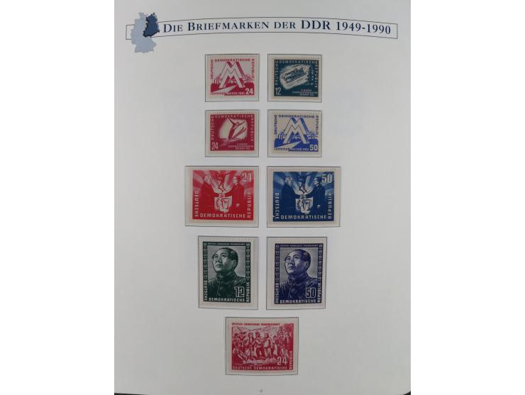 1949/67, in den Hauptnummern kpl. postfrische Sammlung, dabei Mi.-Nr. 327-341 kpl. signiert (BPP/VP), sauber im Vordruckalbum