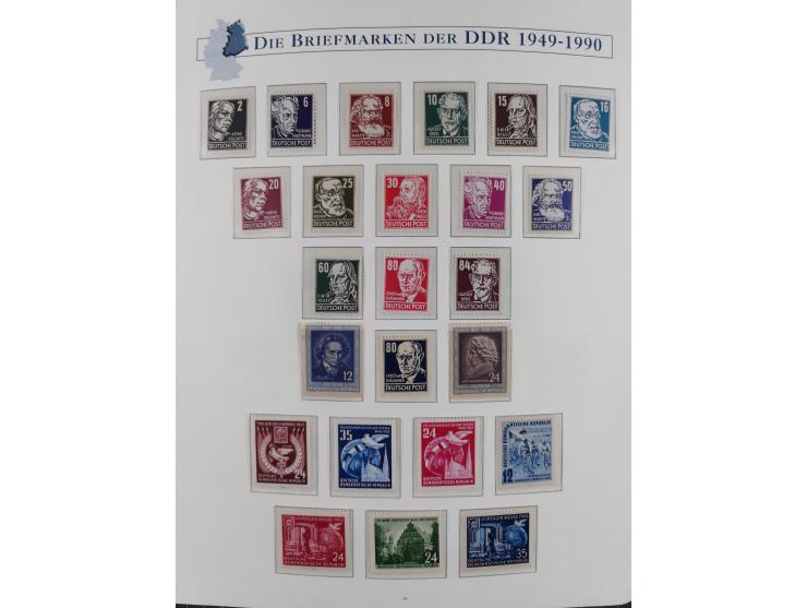 1949/67, in den Hauptnummern kpl. postfrische Sammlung, dabei Mi.-Nr. 327-341 kpl. signiert (BPP/VP), sauber im Vordruckalbum