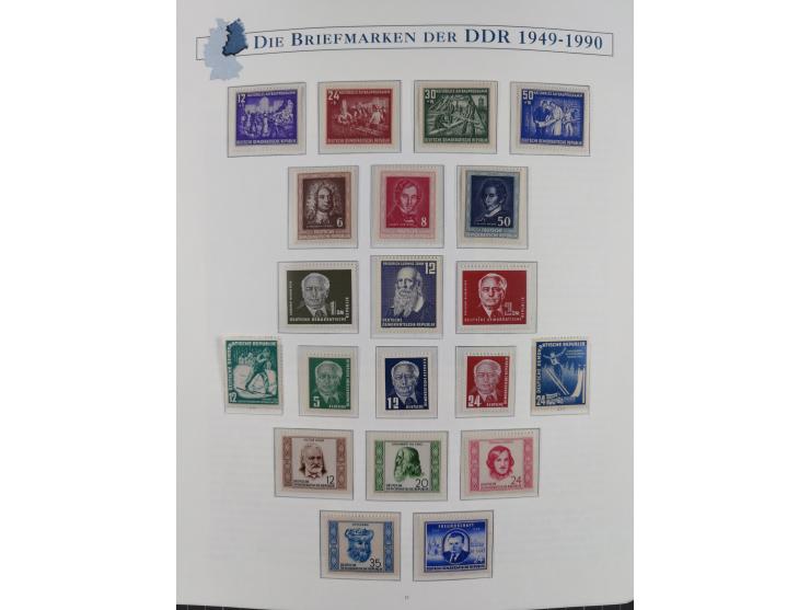 1949/67, in den Hauptnummern kpl. postfrische Sammlung, dabei Mi.-Nr. 327-341 kpl. signiert (BPP/VP), sauber im Vordruckalbum