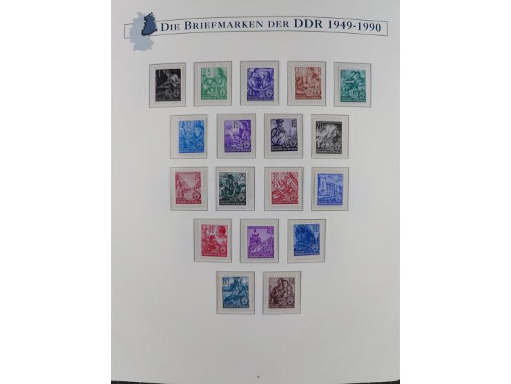 1949/67, in den Hauptnummern kpl. postfrische Sammlung, dabei Mi.-Nr. 327-341 kpl. signiert (BPP/VP), sauber im Vordruckalbum