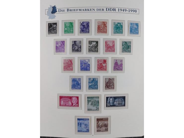 1949/67, in den Hauptnummern kpl. postfrische Sammlung, dabei Mi.-Nr. 327-341 kpl. signiert (BPP/VP), sauber im Vordruckalbum