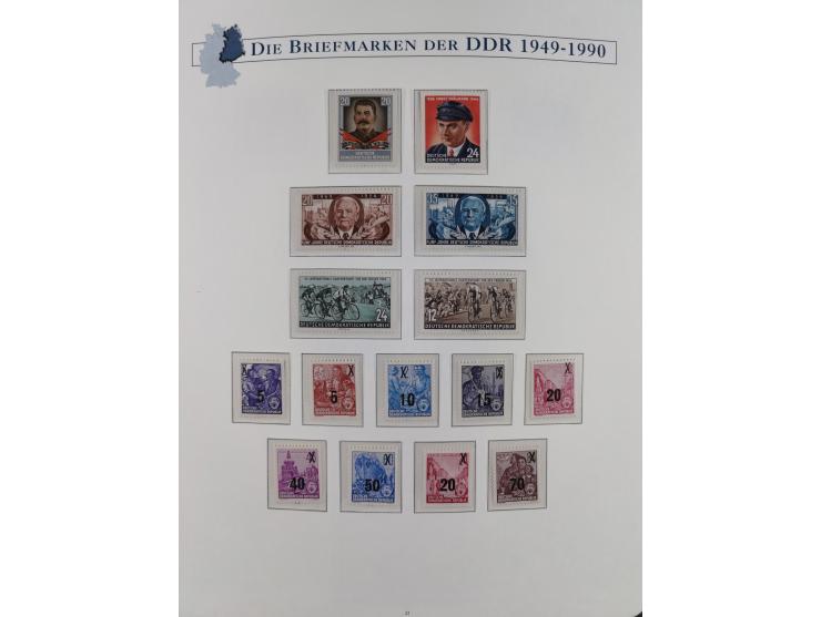 1949/67, in den Hauptnummern kpl. postfrische Sammlung, dabei Mi.-Nr. 327-341 kpl. signiert (BPP/VP), sauber im Vordruckalbum