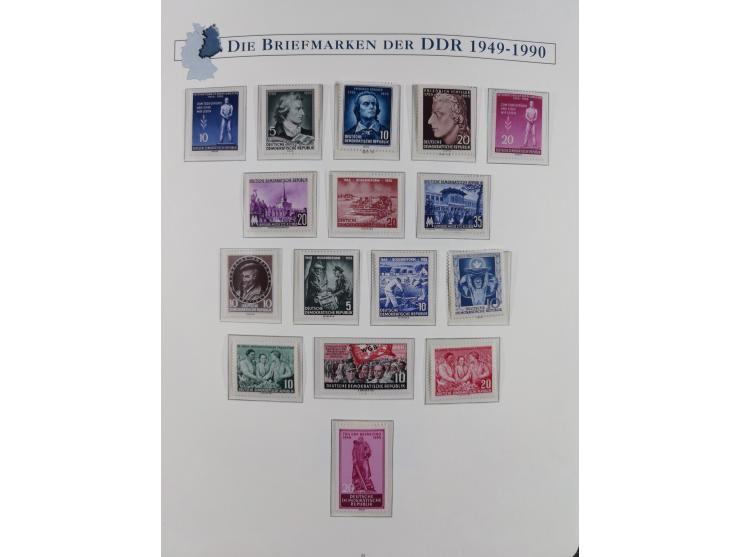 1949/67, in den Hauptnummern kpl. postfrische Sammlung, dabei Mi.-Nr. 327-341 kpl. signiert (BPP/VP), sauber im Vordruckalbum