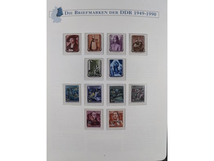 1949/67, in den Hauptnummern kpl. postfrische Sammlung, dabei Mi.-Nr. 327-341 kpl. signiert (BPP/VP), sauber im Vordruckalbum