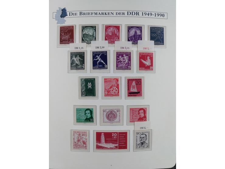 1949/67, in den Hauptnummern kpl. postfrische Sammlung, dabei Mi.-Nr. 327-341 kpl. signiert (BPP/VP), sauber im Vordruckalbum