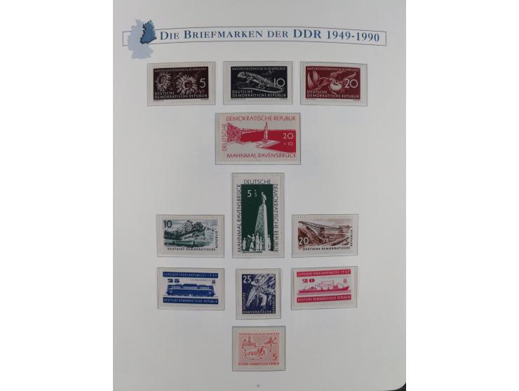 1949/67, in den Hauptnummern kpl. postfrische Sammlung, dabei Mi.-Nr. 327-341 kpl. signiert (BPP/VP), sauber im Vordruckalbum